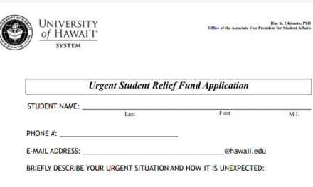 UH Announces Student Relief Fund