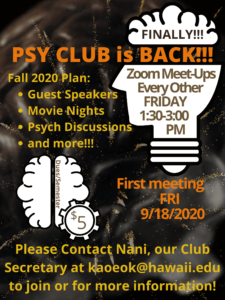 Psy Club poster