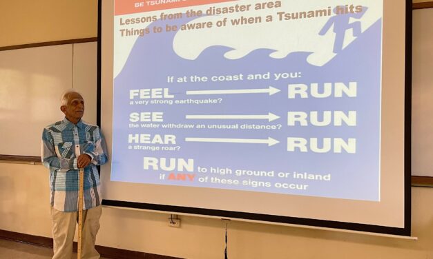 Professor Preps for Tsunami Awareness Month