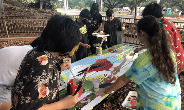 Art@KCC Club Beautifies Campus with Bench Painting